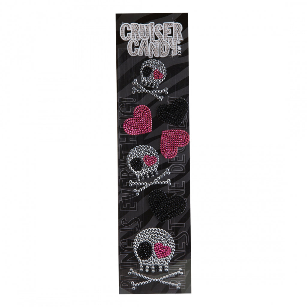 DECAL C-CANDY RHINESTONE SKULLS