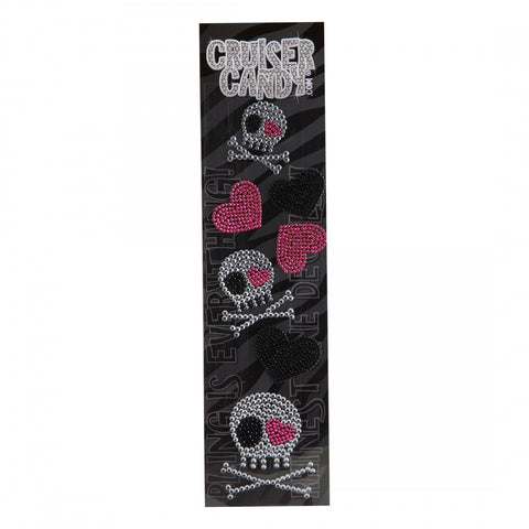 DECAL C-CANDY RHINESTONE SKULLS