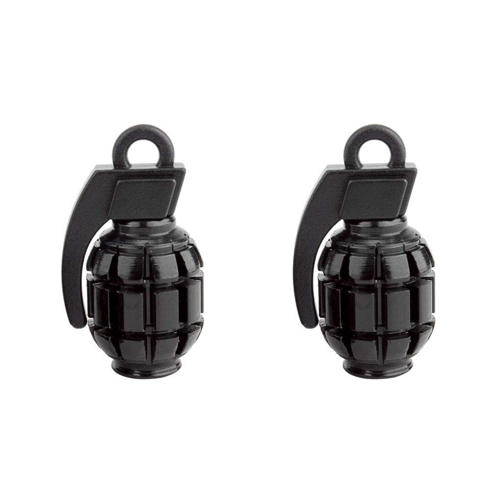 BLACK OPS VALVE CAPS GRENADE SV BLK