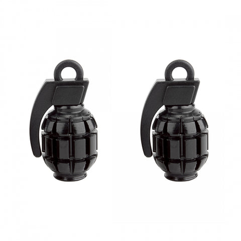 BLACK OPS VALVE CAPS GRENADE SV BLK