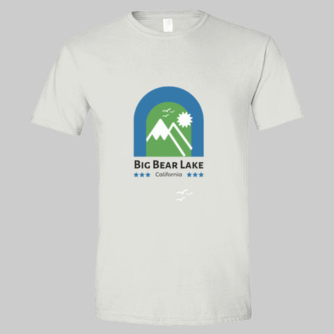 Big Bear Lake - Snow Cap Mountains T-Shirt White